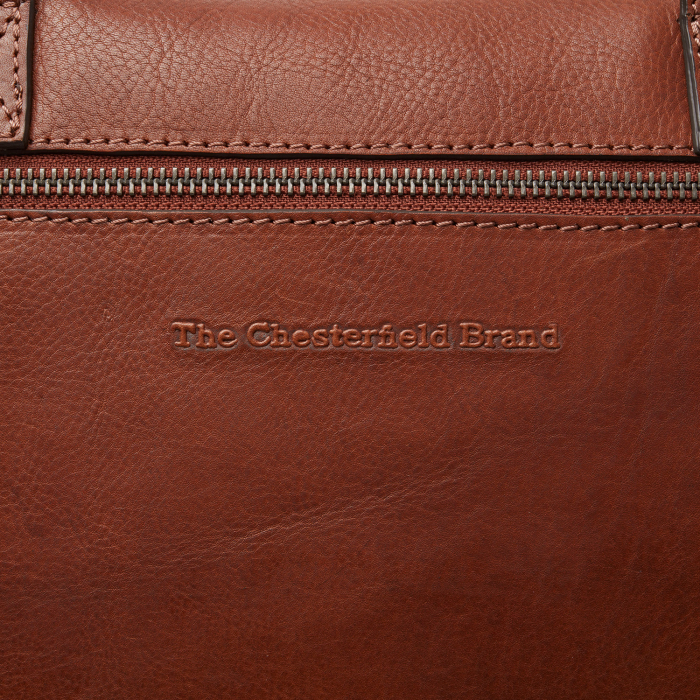 Geanta de laptop din piele naturala, The Chesterfield Brand, Puglia 14 inch, Maro coniac [5]