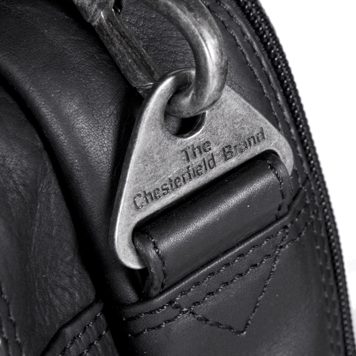 Geanta de laptop din piele naturala, The Chesterfield Brand, Ryan 17 inch, Negru [5]
