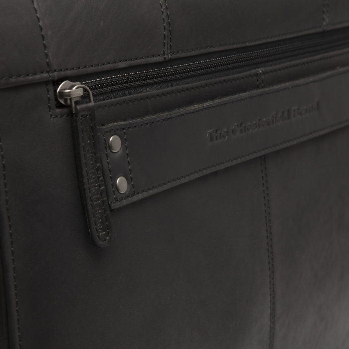 Geanta de laptop, din piele naturala, The Chesterfield Brand, Stuttgart 14 inch, Negru [2]