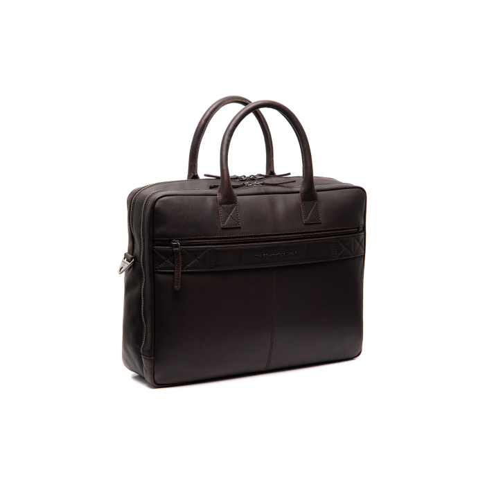 Geanta de laptop din piele naturala, The Chesterfield Brand, Tacama 16 inch, Maro inchis [6]