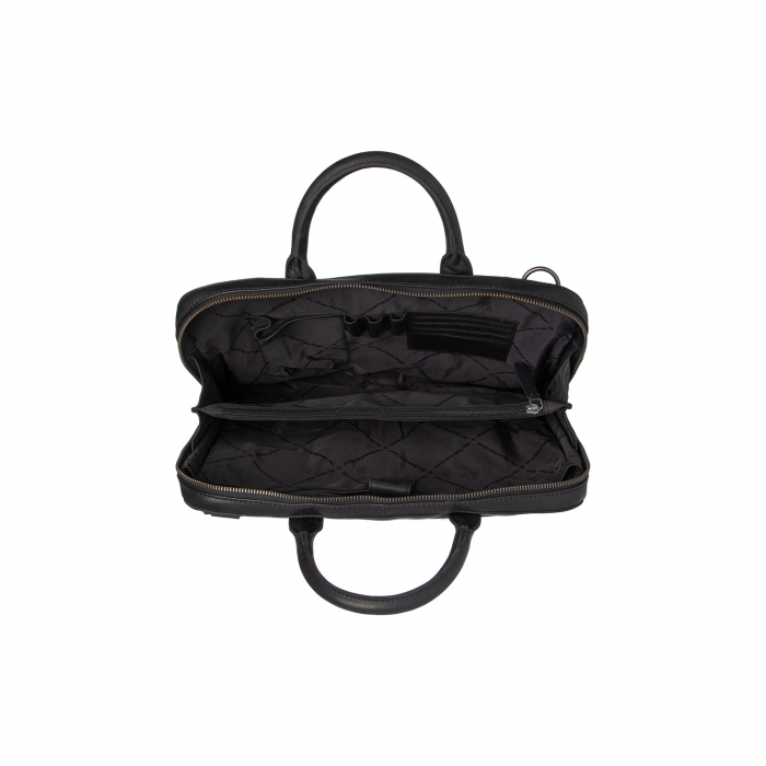 Geanta de laptop din piele naturala, The Chesterfield Brand, Tilbury,14 inch, Negru [6]