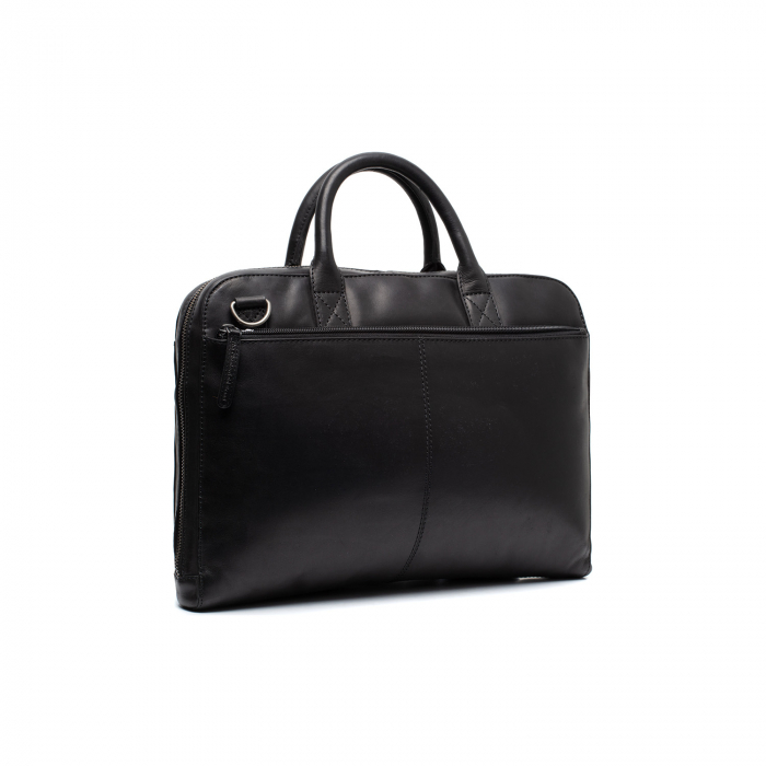 Geanta de laptop din piele naturala, The Chesterfield Brand, Tilbury,14 inch, Negru [8]