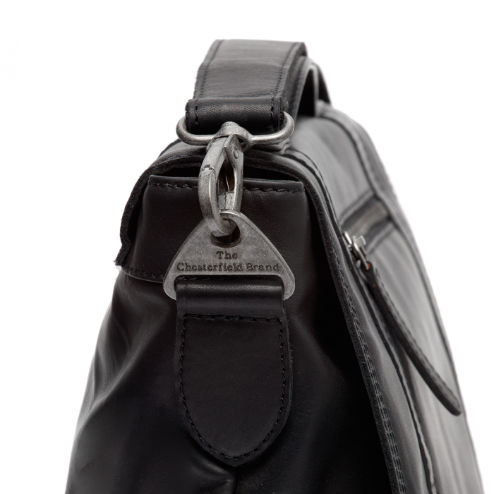 Geanta de laptop din piele naturala, The Chesterfield Brand, Veneto 14 inch, Negru [3]