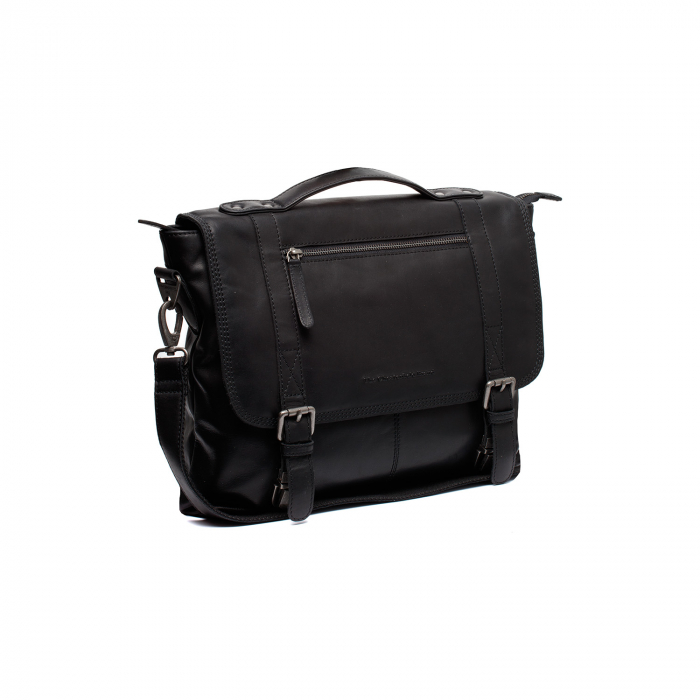 Geanta de laptop din piele naturala, The Chesterfield Brand, Veneto 14 inch, Negru [1]