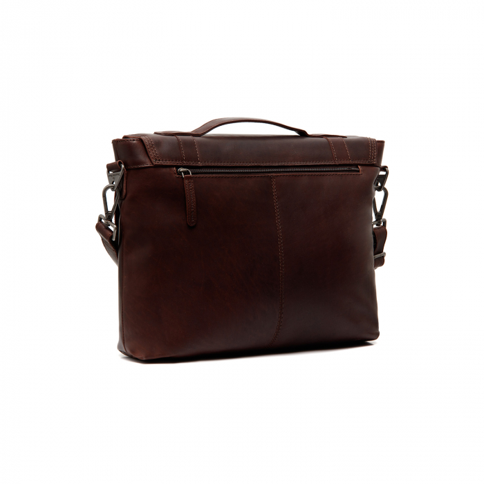 Geanta de laptop din piele naturala, The Chesterfield Brand, Veneto 14 inch, Maro inchis [6]