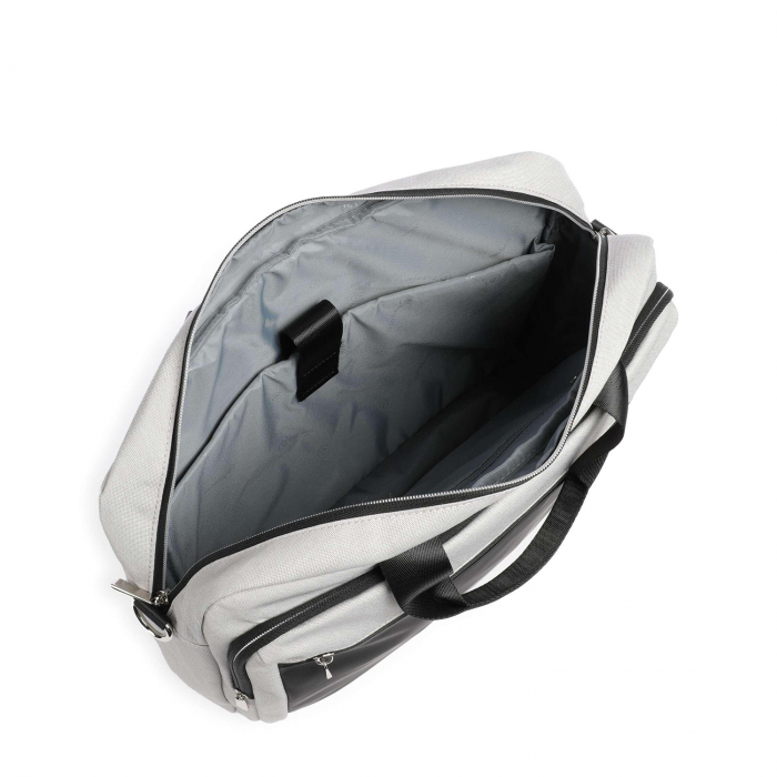 Geanta de laptop si documente, unisex, bugatti, seria Sera, Gri deschis / Negru [6]