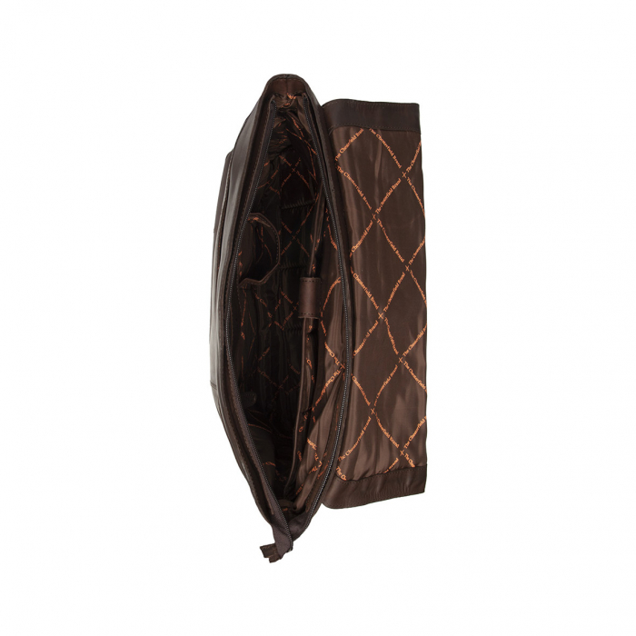 Geanta de laptop The Chesterfield Brand, din piele premium, Toledo, Maro inchis [4]
