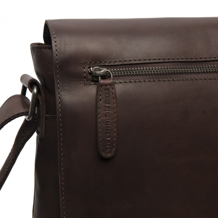 Geanta de laptop The Chesterfield Brand, din piele premium, Toledo, Maro inchis [3]