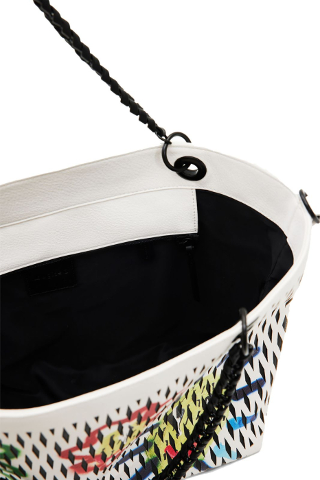 Geanta de mana si umar, Desigual BAG ARTY PEPO LIBIA, Alb / multicolor [3]