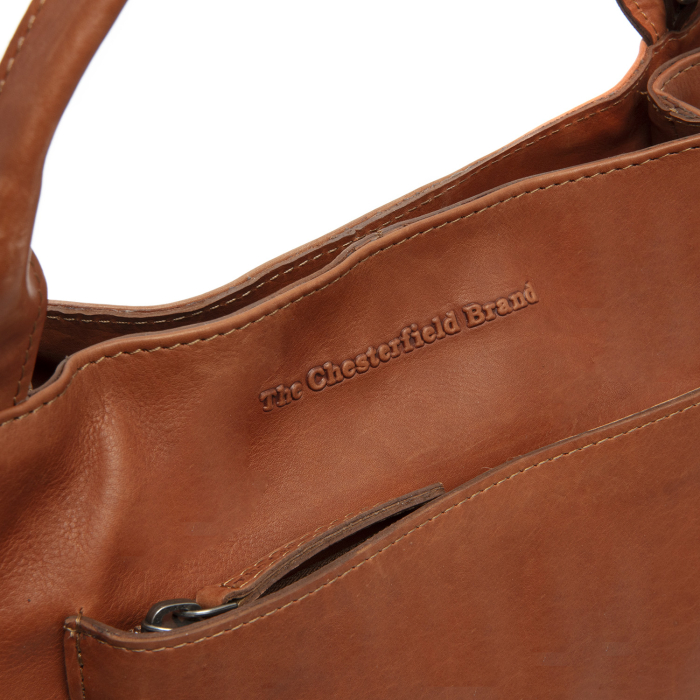 Geanta de mana si umar Tenara din piele naturala, The Chesterfield Brand - Maro coniac [4]