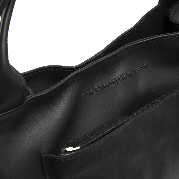 Geanta de mana si umar Tenara din piele naturala, The Chesterfield Brand - Negru [5]