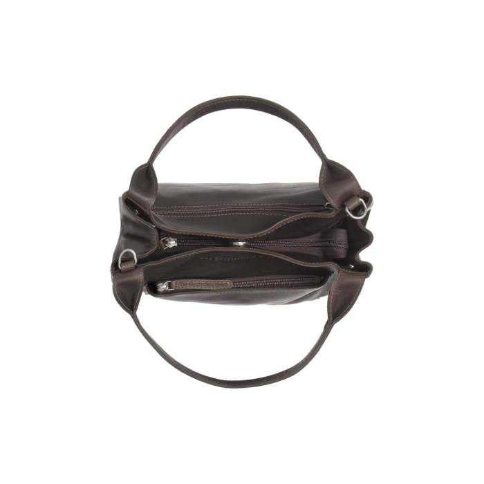 Geanta de mana si umar Tenara din piele naturala, The Chesterfield Brand - Maro inchis [2]