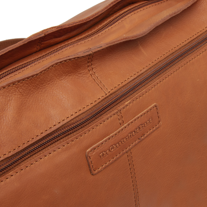 Geanta de umar Astero din piele naturala, The Chesterfield Brand - Maro coniac [5]