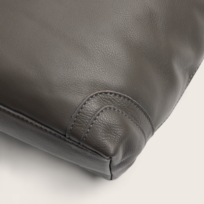 Geanta de umar Astero din piele naturala, The Chesterfield Brand - Gri [11]