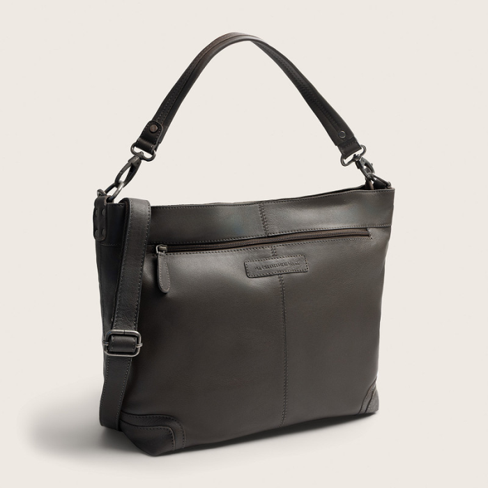 Geanta de umar Astero din piele naturala, The Chesterfield Brand - Gri [3]