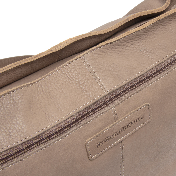 Geanta de umar Astero din piele naturala, The Chesterfield Brand - Taupe [6]