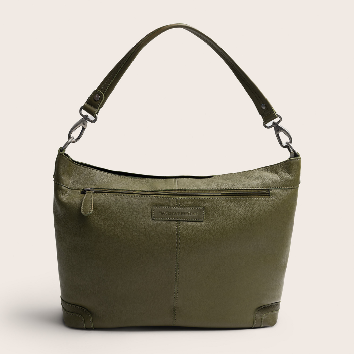 Geanta de umar Astero din piele naturala, The Chesterfield Brand - Verde olive [3]