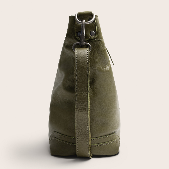 Geanta de umar Astero din piele naturala, The Chesterfield Brand - Verde olive [6]