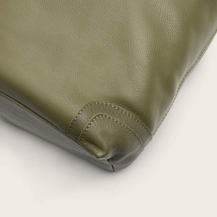 Geanta de umar Astero din piele naturala, The Chesterfield Brand - Verde olive [7]