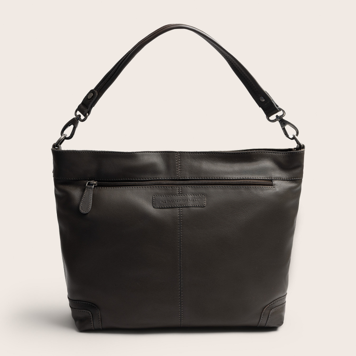 Geanta de umar Astero din piele naturala, The Chesterfield Brand - Gri [4]