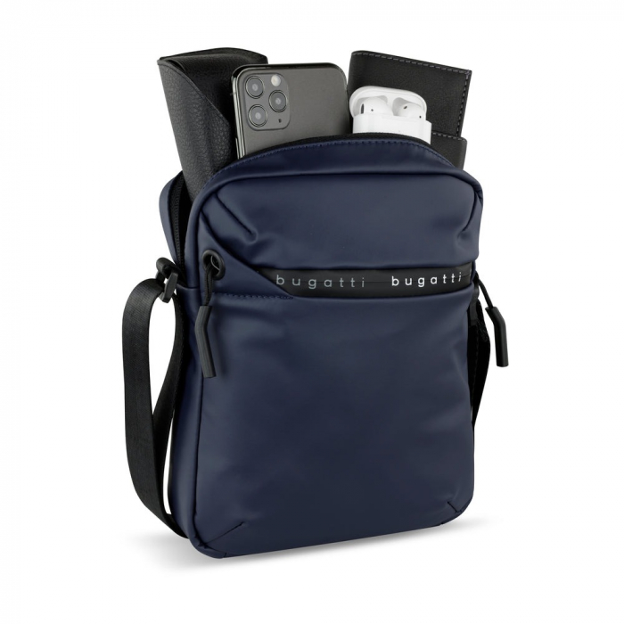Geanta de umar crossbody, bugatti, seria Blanc Delight, Albastru [3]