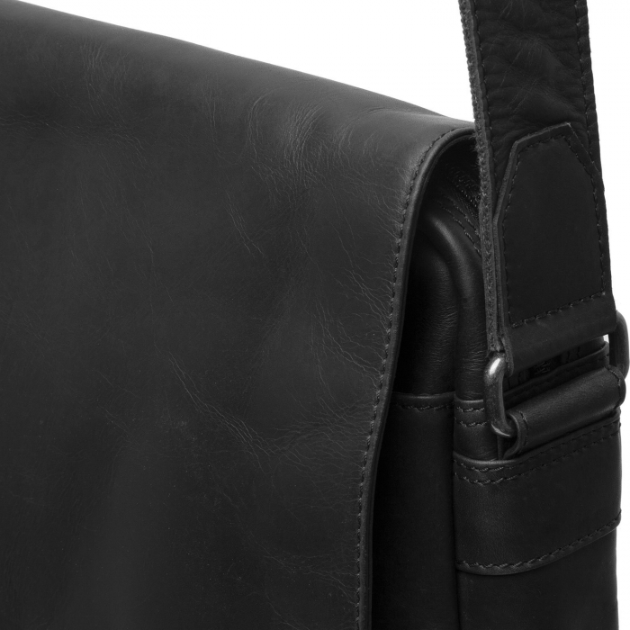 Geanta de umar cu compartiment laptop 14 inch, piele naturala, The Chesterfield Brand, Gili, Negru [4]