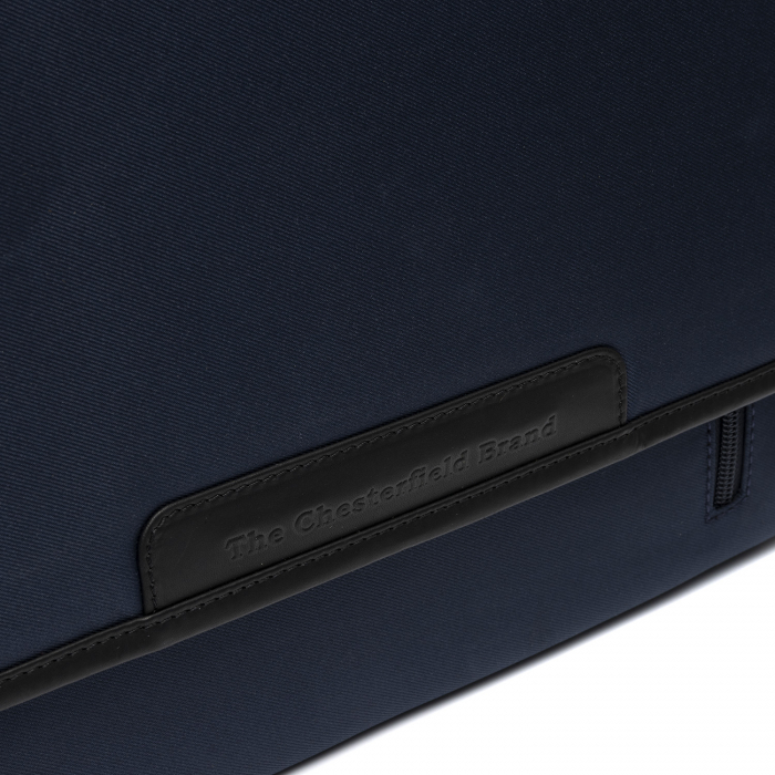 Geanta de umar din nylon si piele, The Chesterfield Brand, Falun, Bleumarin [5]