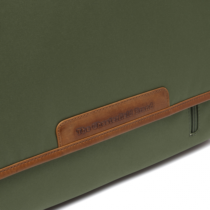 Geanta de umar din nylon si piele, The Chesterfield Brand, Falun, Bleumarin [24]
