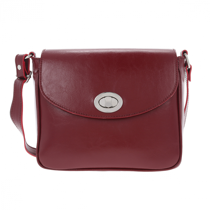 Geanta de dama din piele naturala, model 255, Bordo [3]