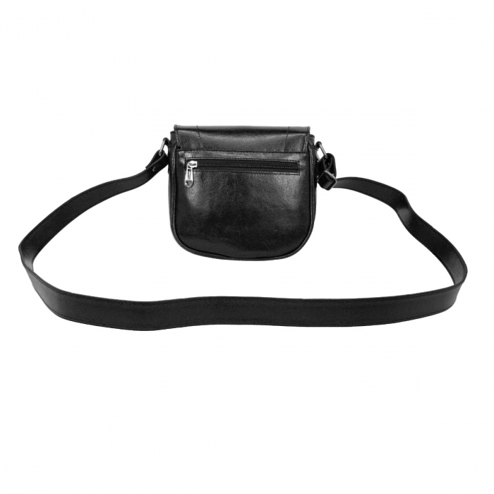 Geanta de dama din piele naturala, model 180, Negru [3]