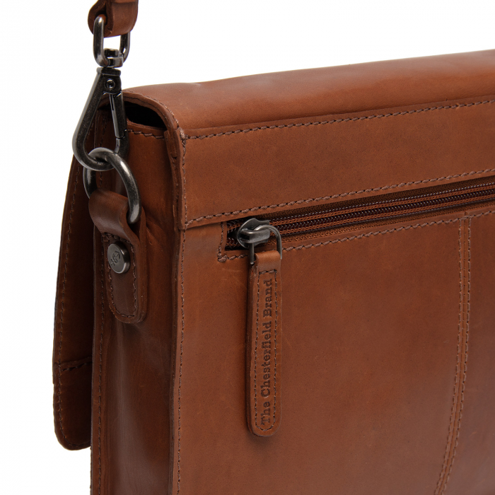 Geanta de umar din piele naturala, The Chesterfield Brand, Aviles, Maro coniac [5]