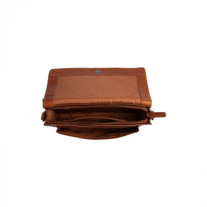 Geanta de umar din piele naturala, The Chesterfield Brand, Aviles, Maro coniac [8]