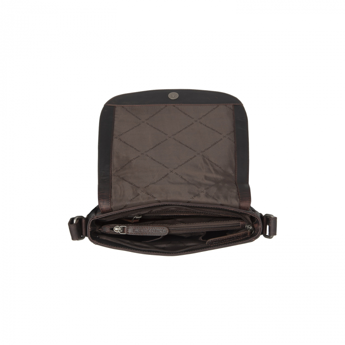 Geanta de umar, din piele naturala, The Chesterfield Brand, Everglades, Maro inchis [4]