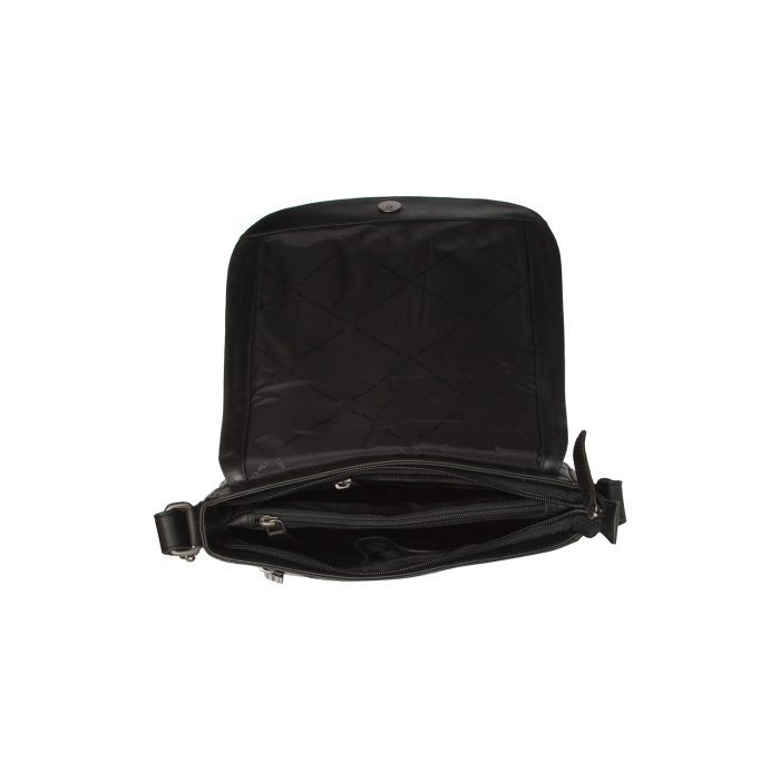 Geanta de umar, din piele naturala, The Chesterfield Brand, Everglades, Negru [4]