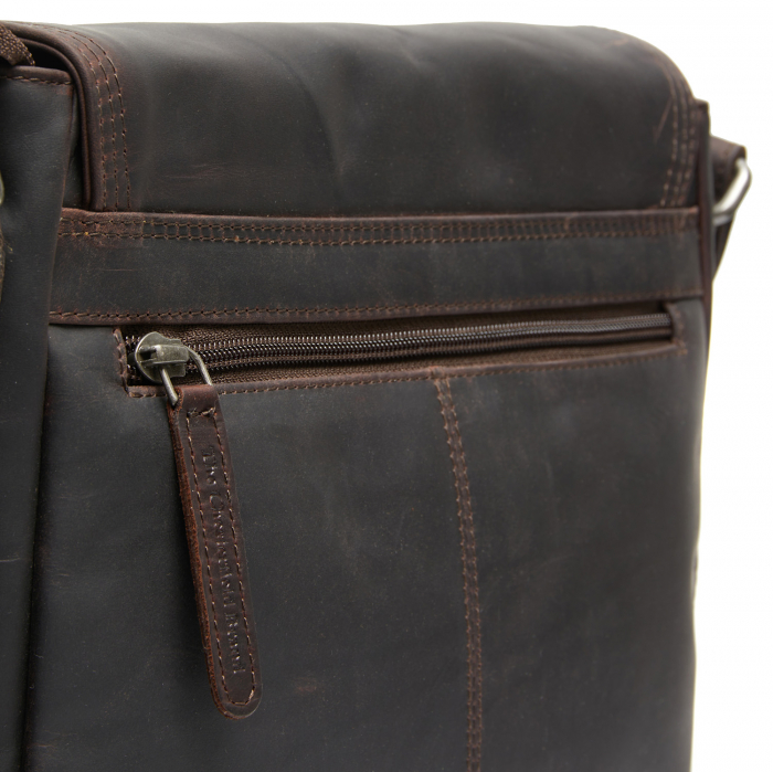 Geanta de umar, din piele naturala, The Chesterfield Brand, Everglades, Maro inchis [2]
