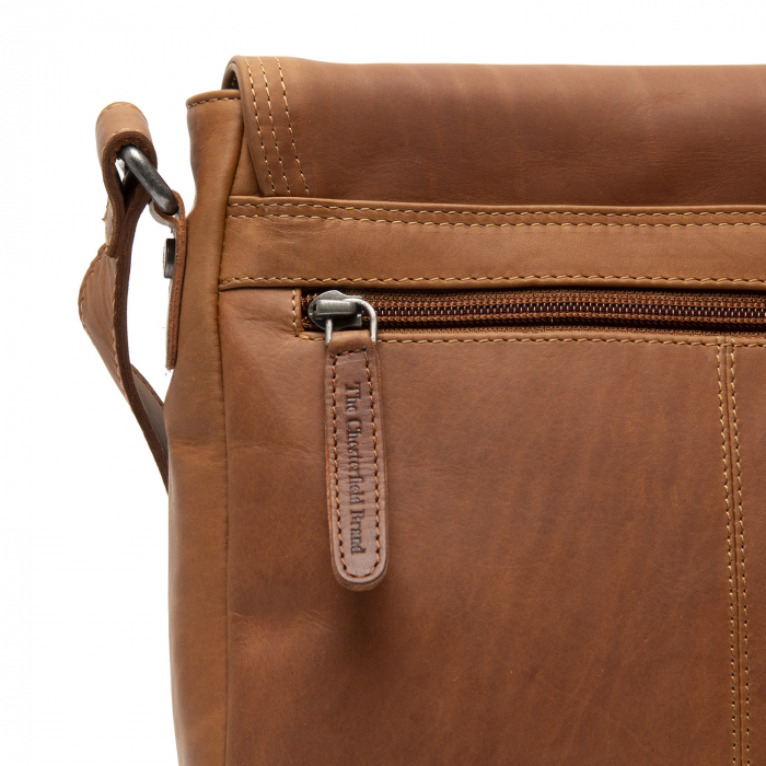 Geanta de umar, din piele naturala, The Chesterfield Brand, Everglades, Maro coniac [8]