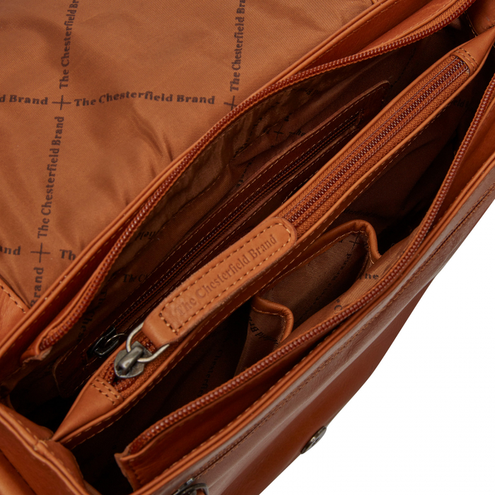 Geanta de umar, din piele naturala, The Chesterfield Brand, Rubio, Maro coniac [3]