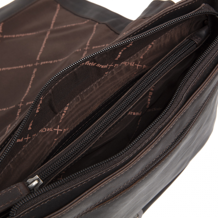 Geanta de umar, din piele naturala, The Chesterfield Brand, Rubio, Maro inchis [2]