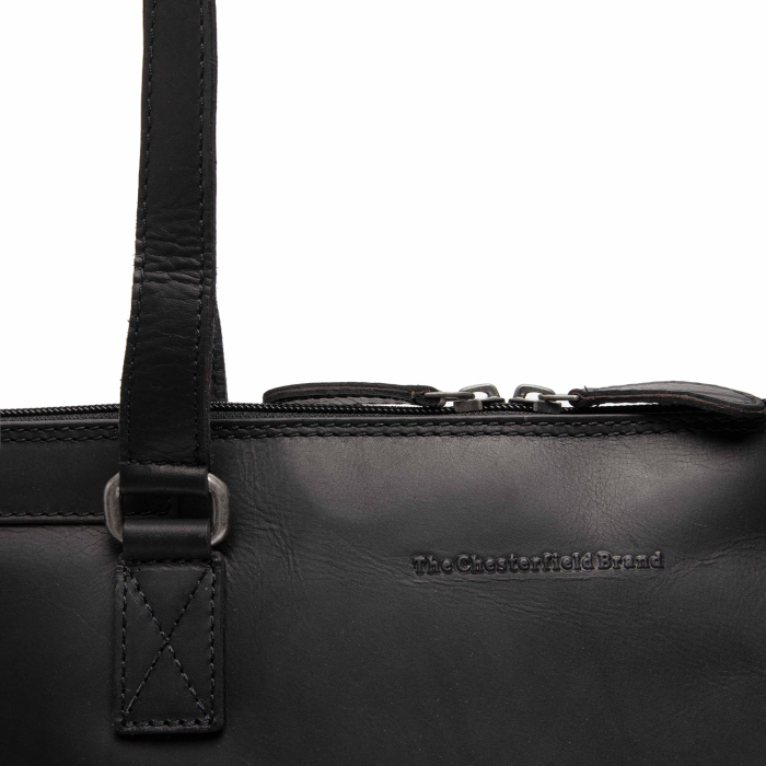 Geanta de umar Elvar din piele naturala, The Chesterfield Brand - Negru [5]