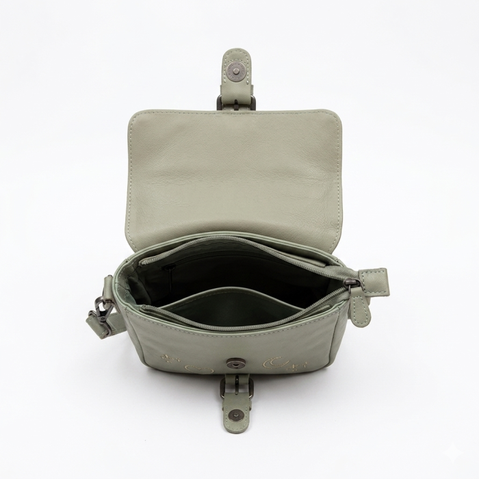 Geanta de umar Primrose din piele naturala, The Chesterfield Brand - Verde pastel [3]