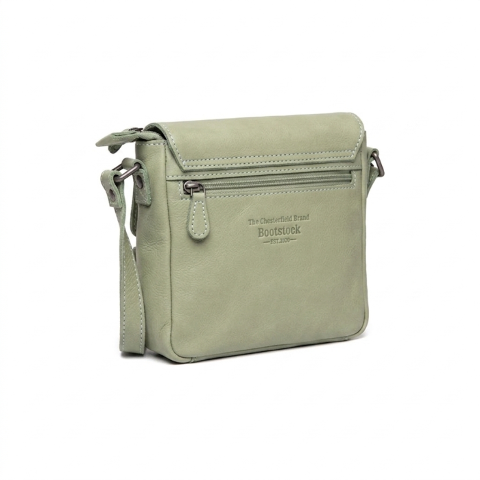 Geanta de umar Primrose din piele naturala, The Chesterfield Brand - Verde pastel [6]