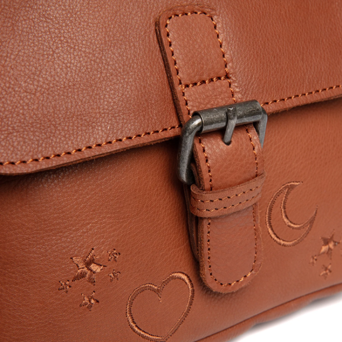 Geanta de umar Primrose din piele naturala, The Chesterfield Brand - Maro coniac [3]