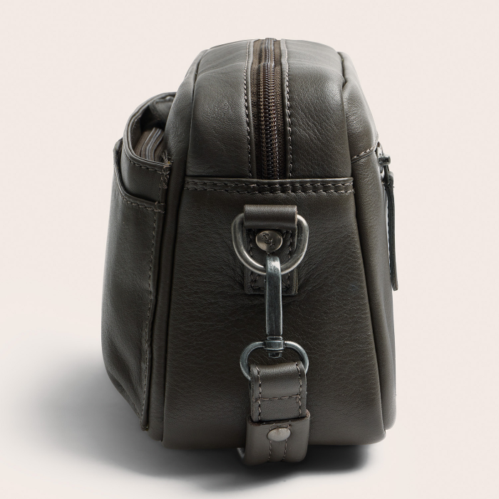 Geanta de umar Liora din piele naturala, The Chesterfield Brand - Gri inchis [4]