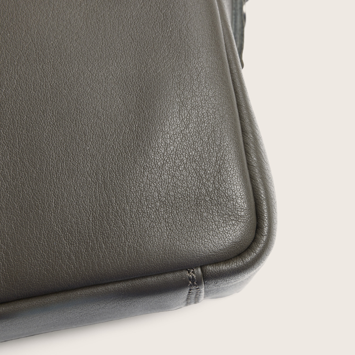 Geanta de umar Liora din piele naturala, The Chesterfield Brand - Gri inchis [6]