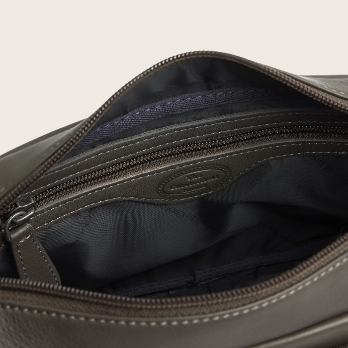 Geanta de umar Liora din piele naturala, The Chesterfield Brand - Gri inchis [9]