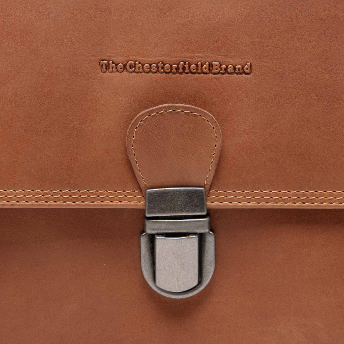 Geanta de umar Lunor din piele naturala, The Chesterfield Brand - Maro coniac [7]