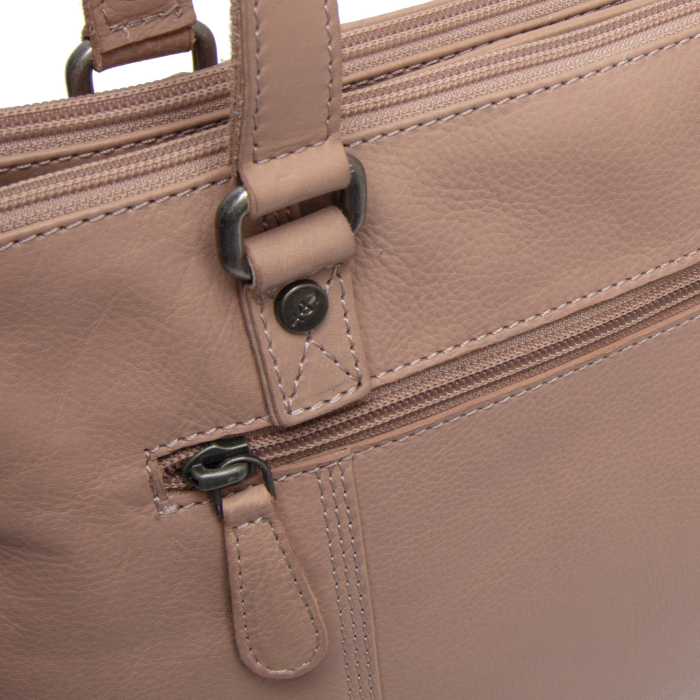 Geanta de umar Marvos din piele naturala, The Chesterfield Brand - Roz pudra [4]
