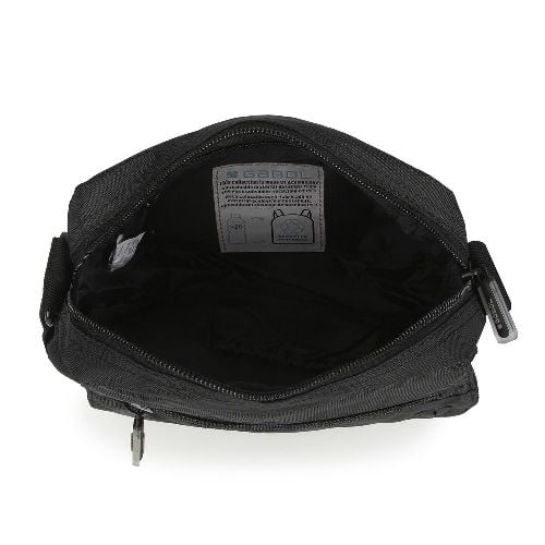 Geanta de umar pentru barbati, Gabol, material textil impermeabil, Twist, Negru [2]