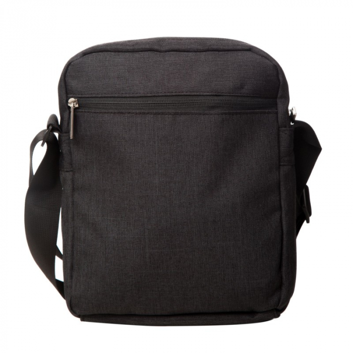 Geanta de umar pentru barbati, Lamonza, din material textil, model Prima, Gri inchis [3]