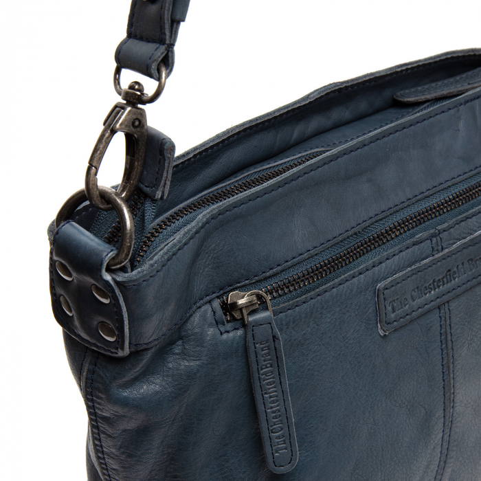 Geanta de umar piele naturala, The Chesterfield Brand, Lucy, Albastru [2]
